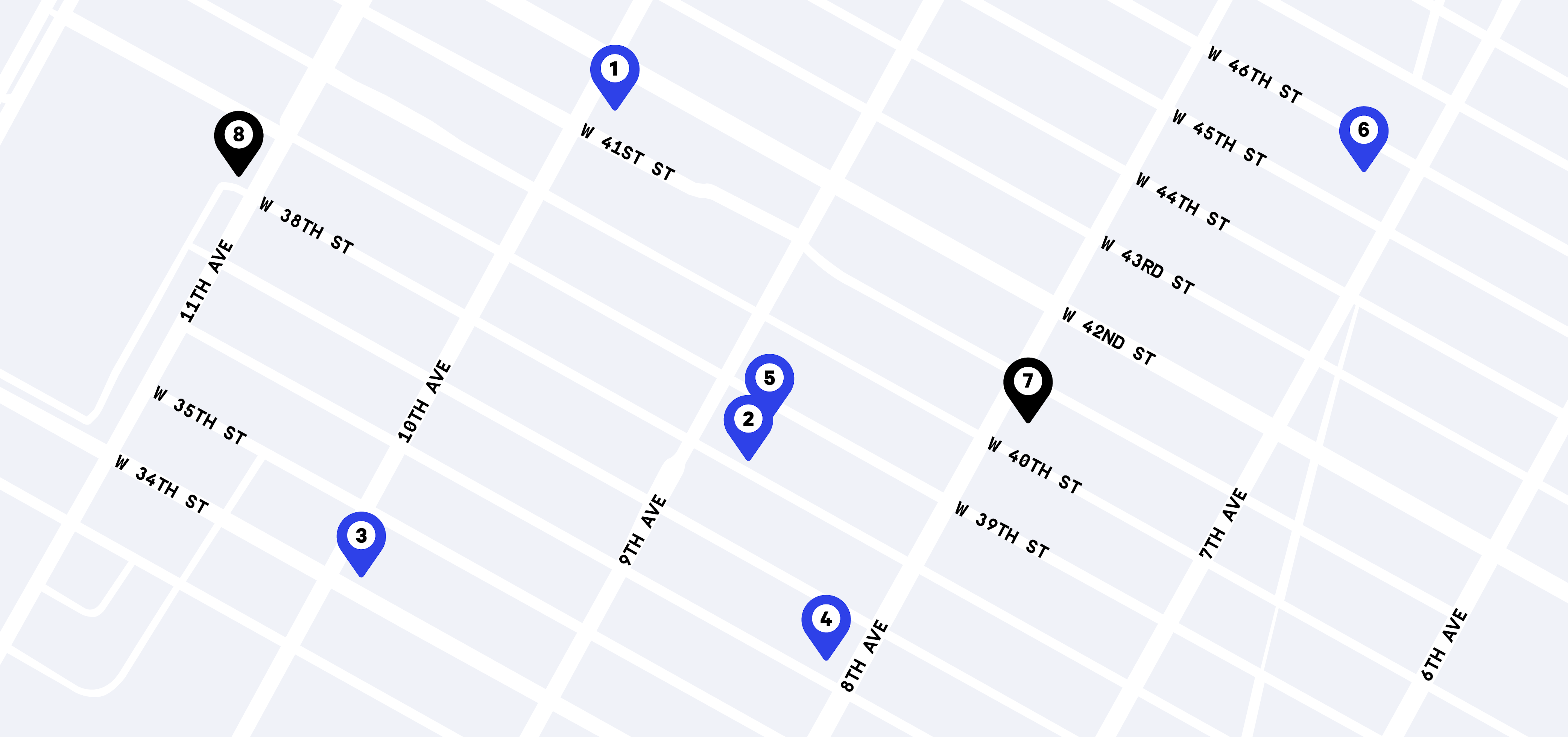 Accomodations map